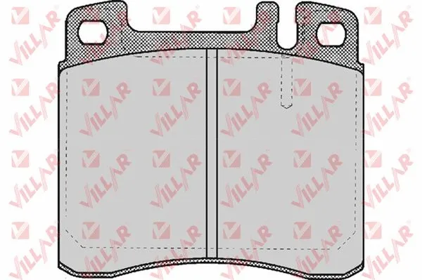 Kit de plaquettes de frein, frein à disque VILLAR 626.0447