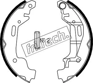 Jeu de mâchoires de frein fri.tech. 1073.172