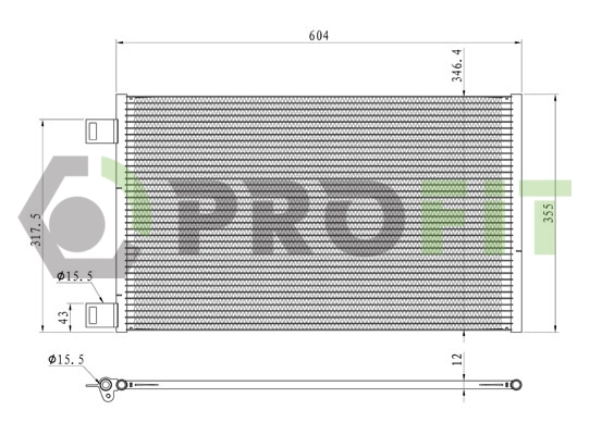 Condenseur, climatisation PROFIT 1770-0088