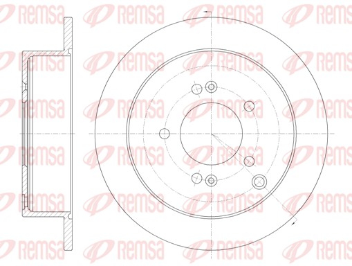Disque de frein REMSA 6756.00