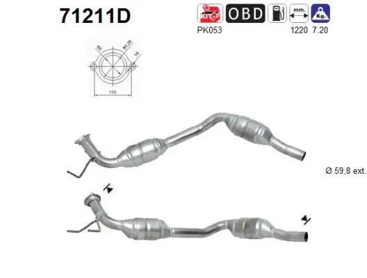 Catalyseur AS 71211D