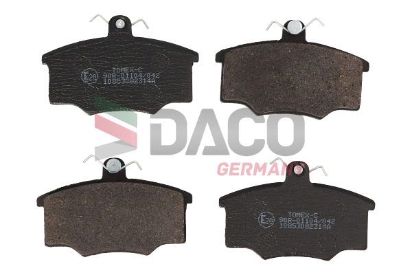 Kit de plaquettes de frein, frein à disque DACO Germany 324723
