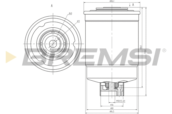Filtre à carburant BREMSI FE0814