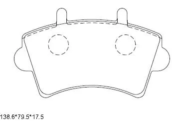 Kit de plaquettes de frein, frein à disque ASIMCO KD1511