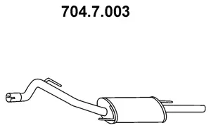 Silencieux arrière EBERSPÄCHER 704.7.003