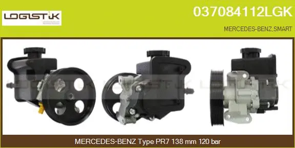 Pompe hydraulique, direction LGK 037084112LGK