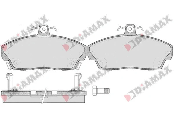 Kit de plaquettes de frein, frein à disque DIAMAX N09207