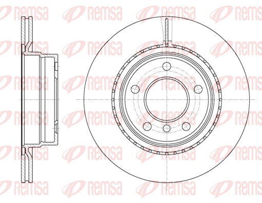 Disque de frein REMSA 61231.10