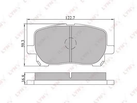 Kit de plaquettes de frein, frein à disque LYNXAUTO BD-7531