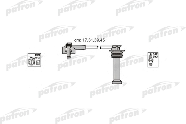 Kit de câbles d'allumage PATRON PSCI1004