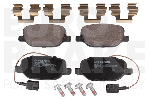 Kit de plaquettes de frein, frein à disque EUROBRAKE 5502221036