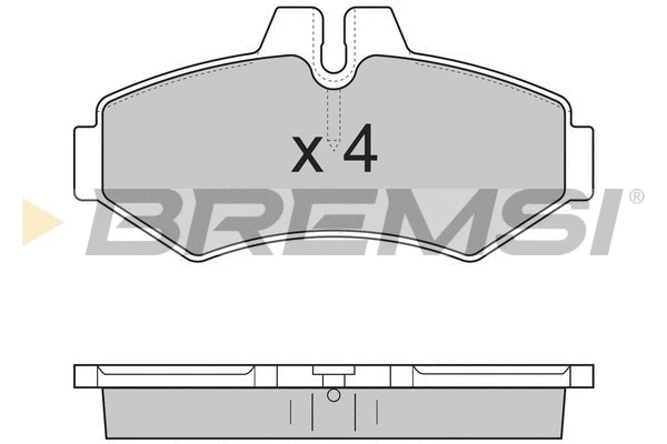 Kit de plaquettes de frein, frein à disque BREMSI BP2845