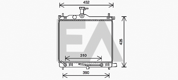 Radiateur, refroidissement du moteur EACLIMA 31R28117