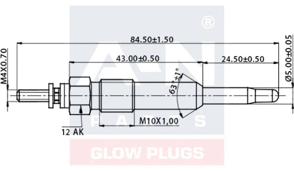 Bougie de préchauffage A-N PARTS A-N084238