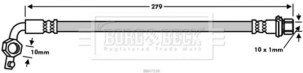 Flexible de frein BORG & BECK BBH7539