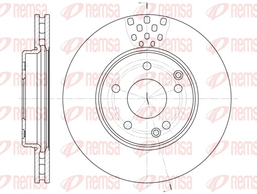 Disque de frein REMSA 6751.10