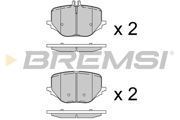 Kit de plaquettes de frein, frein à disque BREMSI BP3937