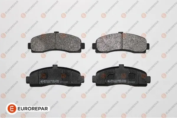 Kit de plaquettes de frein, frein à disque EUROREPAR 1617267580