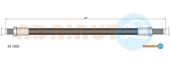 Flexible de frein ADRIAUTO 43.1202
