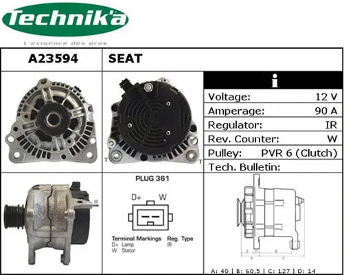 Alternateur Technika A23594