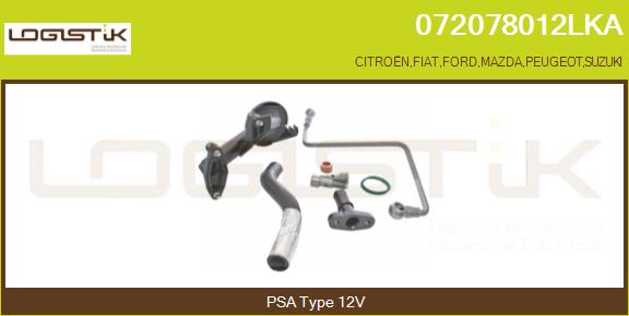 Kit de montage, compresseur LGK 072078012LKA