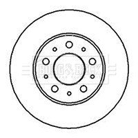 Disque de frein BORG & BECK BBD4023