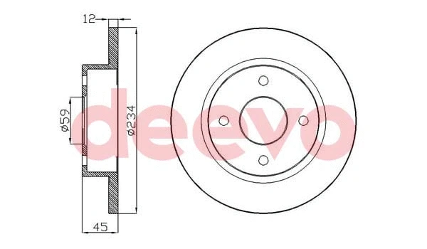 Disque de frein DEEVO BD27240