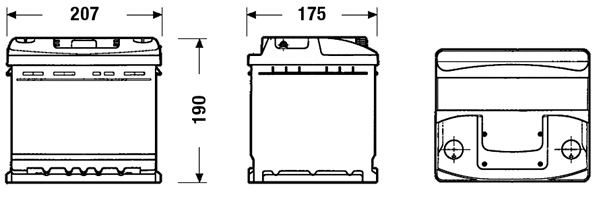 Batterie de démarrage TUDOR TC440