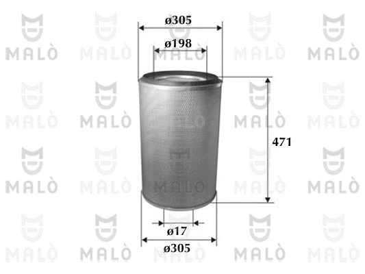 Filtre à air AKRON-MALÒ 1500322
