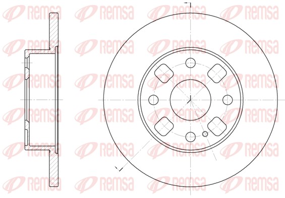 Disque de frein REMSA 6054.00