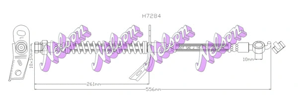 Flexible de frein KAWE H7284