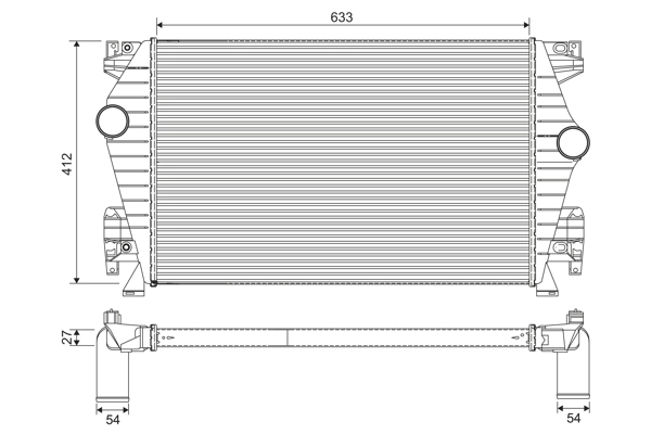 Refroidisseur d'air de suralimentation VALEO 817864