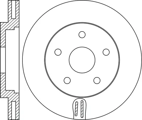 Disque de frein FIT FR1043V