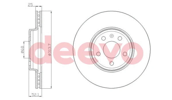 Disque de frein DEEVO BD21680