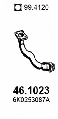 Tuyau d'échappement ASSO 46.1023