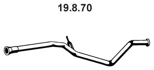 Tuyau d'échappement EBERSPÄCHER 19.8.70