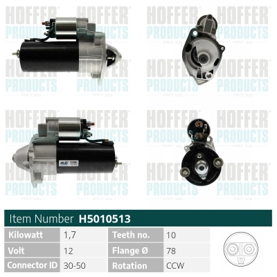 Démarreur HOFFER H5010513