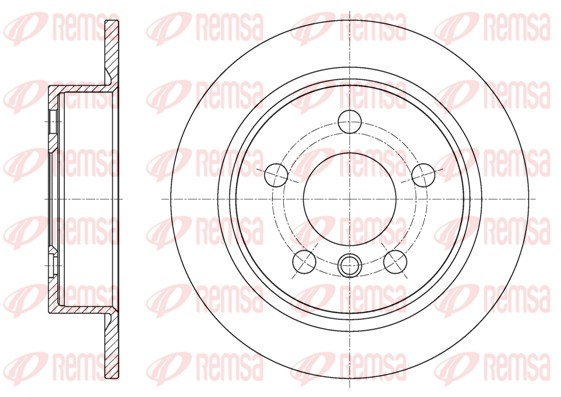 Disque de frein REMSA 61618.00