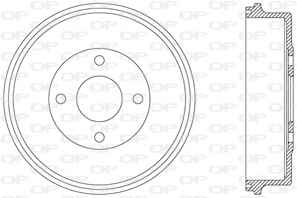 Tambour de frein OPEN PARTS BAD9017.10