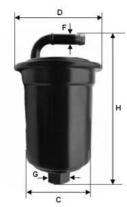 Filtre à carburant UNIFLUX FILTERS XB208
