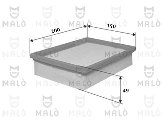 Filtre à air AKRON-MALÒ 1500350