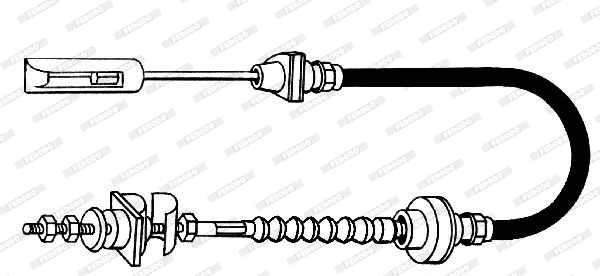 Tirette à câble, commande d'embrayage FERODO FCC421066