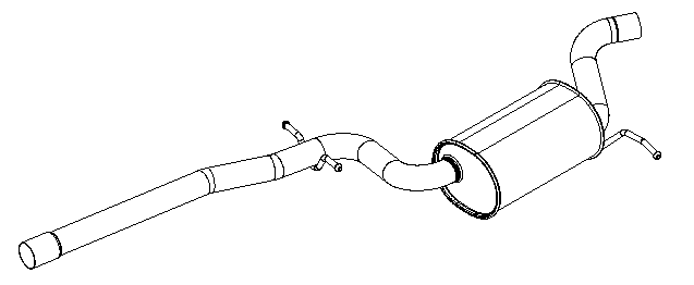 Silencieux central Vellerand 15399