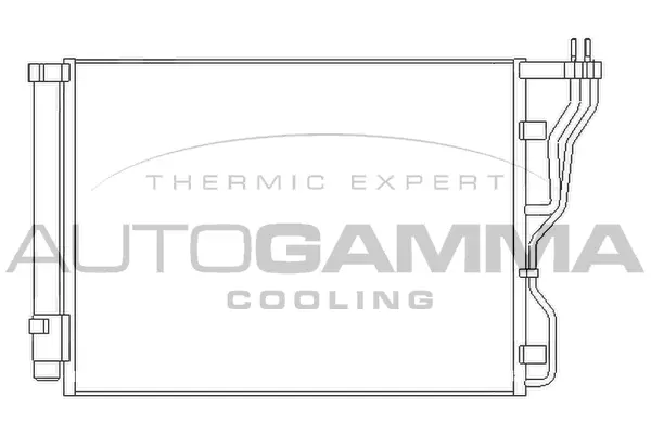 Condenseur, climatisation AUTOGAMMA 105855