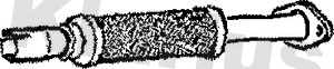 Tube ondulé, système d'échappement KLARIUS 110356