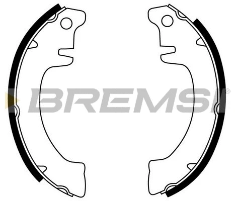 Jeu de mâchoires de frein BREMSI GF0406