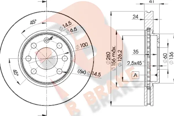 Disque de frein R BRAKE 78RBD29000