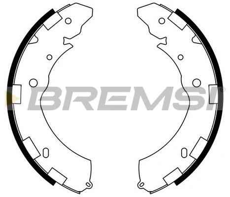 Jeu de mâchoires de frein BREMSI GF0833