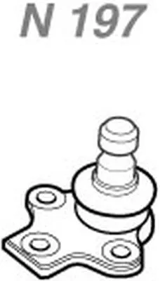 Rotule de suspension NAKATA N 197
