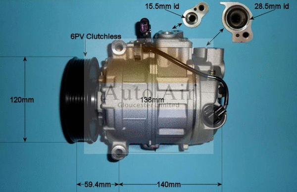 Compresseur, climatisation AUTO AIR GLOUCESTER 14-1456P